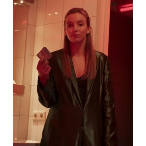 Jodie Comer Killing Eve Season 02 Villanelle Green Long Coat